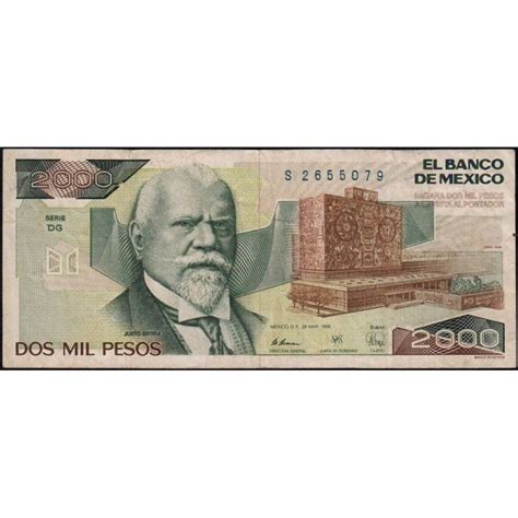 Mexique Pick C Pesos S Rie Dg Pr Fixe S