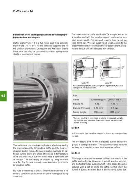 An In Depth Guide To Baffle Seal T4 For Sealing Longitudinal Baffles In