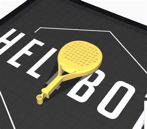 Archivo Stl Gratis Pala De Padel Llavero Modelo Para Descargar Y