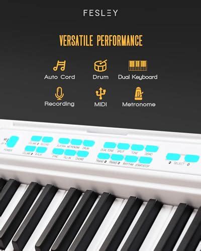 Snapklik Fesley Piano Keyboard Keys Full Size Electric Piano