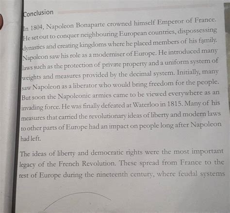 ConclusionIn 1804 Napoleon Bonaparte Crowned Himself Emperor Of France