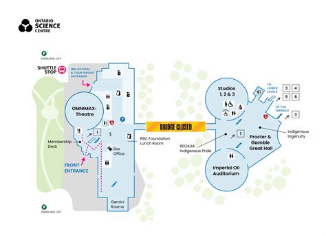 Map of the Centre | Ontario Science Centre