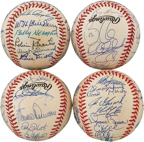 Interesting Hall Of Fame All Star And Team Signed Baseballs 4