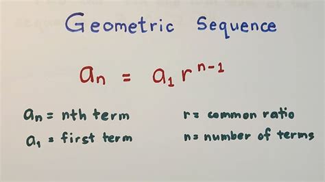 Geometric Sequence Nth Term And Common Ratio Of Geometric Sequence