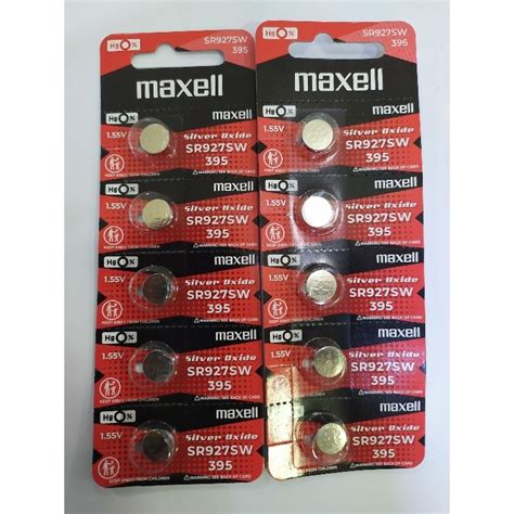 Jual BATERAI MAXELL ORIGINAL SR 927 SW ATAU SR 395 SW Shopee Indonesia