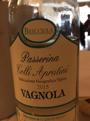 Brecciola Vagnola Passerina Colli Aprutini Vivino