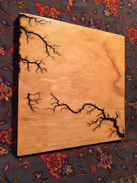 Lichtenberg Fractal Burn Artwork 43 Etsy France