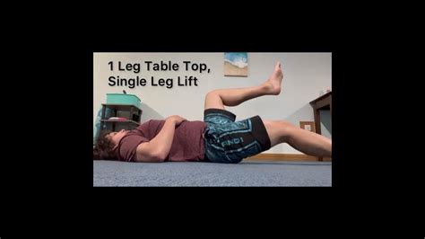 1 Leg Table Top Single Leg Lift Youtube