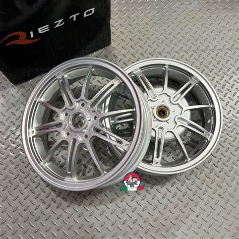 Jual Velg Riezto Model Marus Drag Silver Front Rear Vespa Sprint