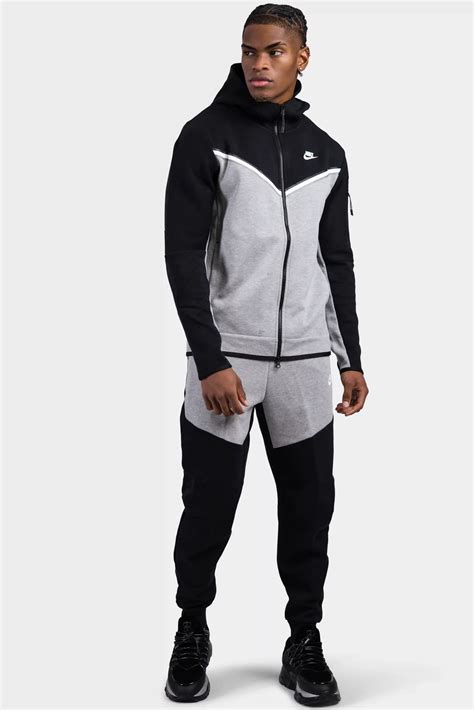 Nike Tech Fleece Trainingspak Heren Zwart Grijs Heren Shoppen