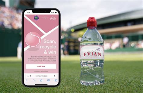 Scan Recycle Win At Wimbledon With Evian And Reward Waste Re Universe