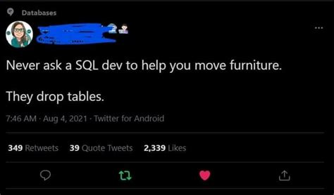 Drop Tables 😂😂😂 Rprogrammerhumor