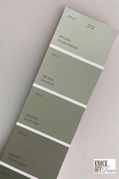 Sherwin Williams Ancient Marble Color SW 6162 The Serene Green