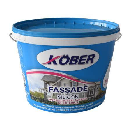 Фасадна миеща се боя Kober, 15 литра - eMAG.bg