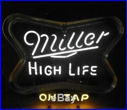 Vintage Miller High Life Beer On Tap Neon Bar Sign 1981 Miller Brewing