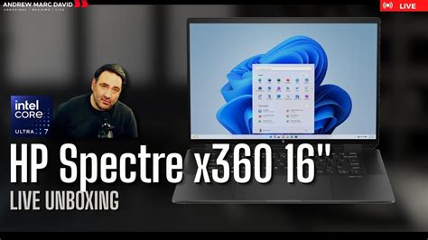 2024 Hp Spectre X360 16 Live Unboxing Youtube