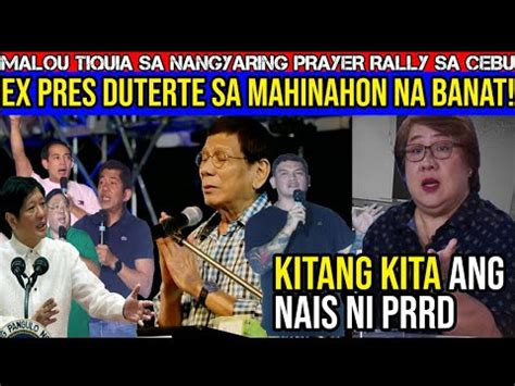 Patama Ni Prrd Kay Pbbm May Laman Kahit Mahinahon Malou Tiquia Sa