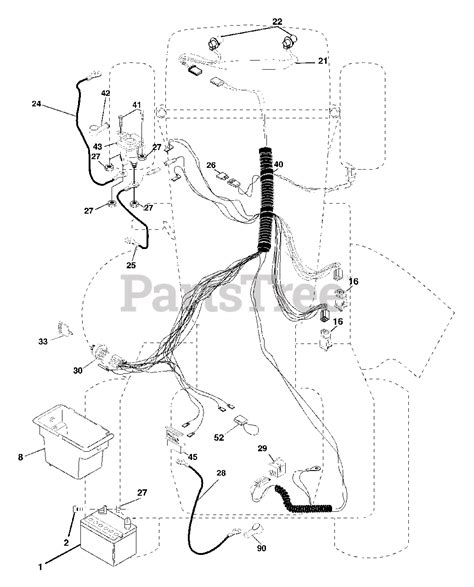 Poulan Pro Pd 20h42st A Poulan Pro Lawn Tractor 2003 Electrical Parts Lookup With Diagrams