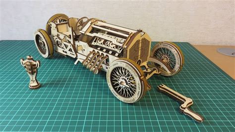 UGEARS U 9 Grand Prix Car Сборка за 2 47 YouTube