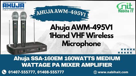 Ahuja Awm V Hand Vhf Wireless Microphone Cell