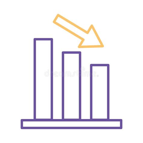 Gr Fico De Barras Con Reducci N De Dise O Vectorial De Estilo De L Nea