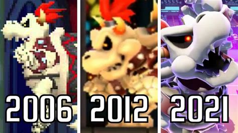 Evolution Of Dry Bowser Battles In Super Mario Games 2006 2021 YouTube