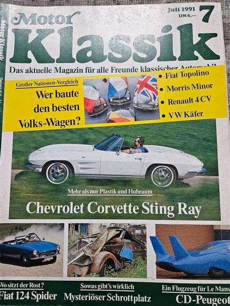 Motor Klassik Corvette Fiat Spider Vw K Fer Cv Xx Kaufen