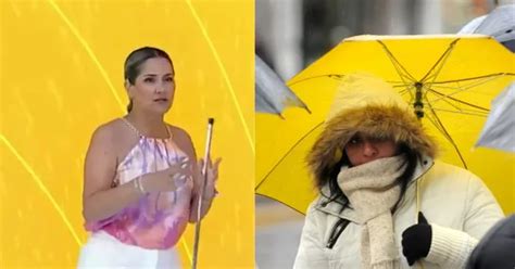 Ola polar y lluvia en Santiago Meteoróloga Michelle Adam nerviosa tras