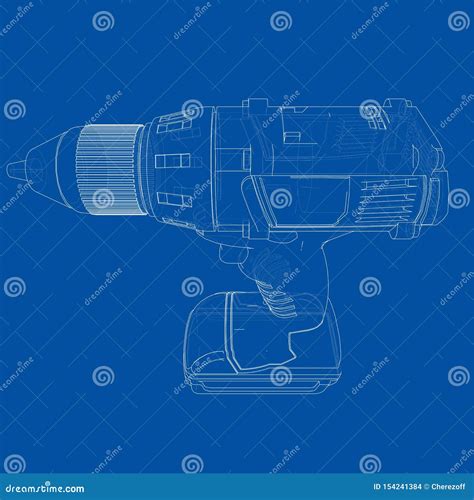 Destornillador Sin Cuerda El Ctrico Vector Ilustraci N Del Vector