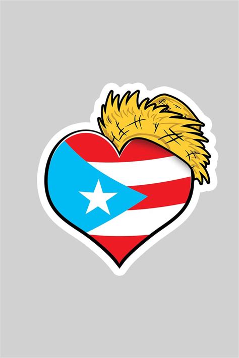 I Love Puerto Rico Sticker Heart With Puerto Rico S Flag Inside