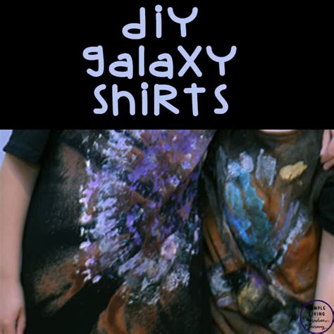 DIY Galaxy Shirt - Simple Living. Creative Learning