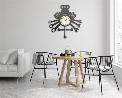 Personalized Garage Wall Clock Custom Garage Wall Decor Garage T