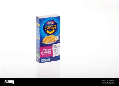 Kraft Foods Three Cheese Macaroni And Cheese Box Stock Photo Alamy