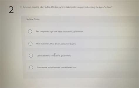Solved In The Case Insuring Uber S App On Gap Which Chegg