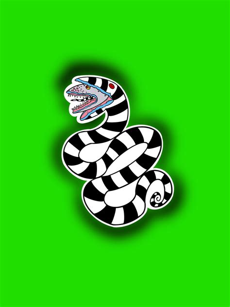 Beetlejuice Sandworm Sticker Etsy