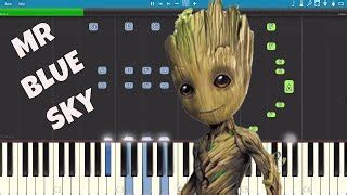 ELO - Mr Blue Sky - Piano Tutorial - Guardians of the Galaxy Vol. 2 - Groot Song Chords - Chordify