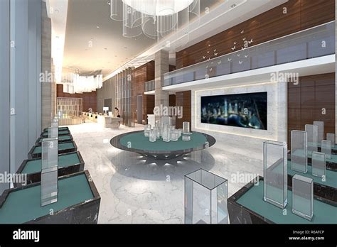 Interior Modern Hotel Lobby Reception Hi Res Stock Photography And