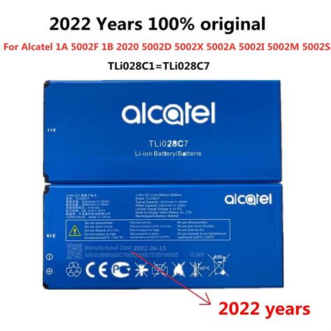 N New Mah Tli C Tli C Original Battery For Alcatel A