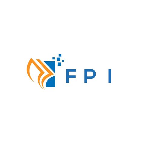 FPI credit repair accounting logo design on white background. FPI ...