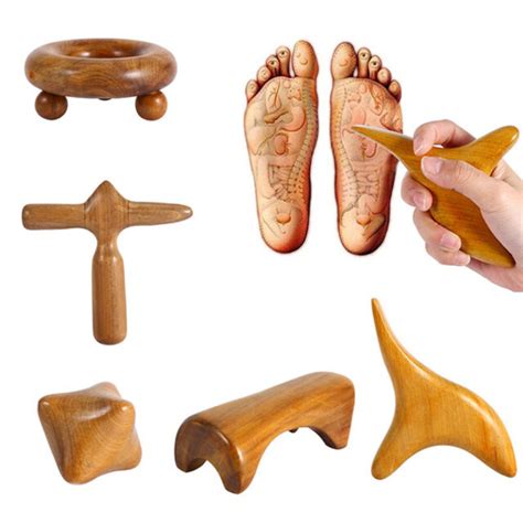 Ab Thai Massage Wooden Tools Traditional Reflexology Foot Stick Palm Massager Ebay