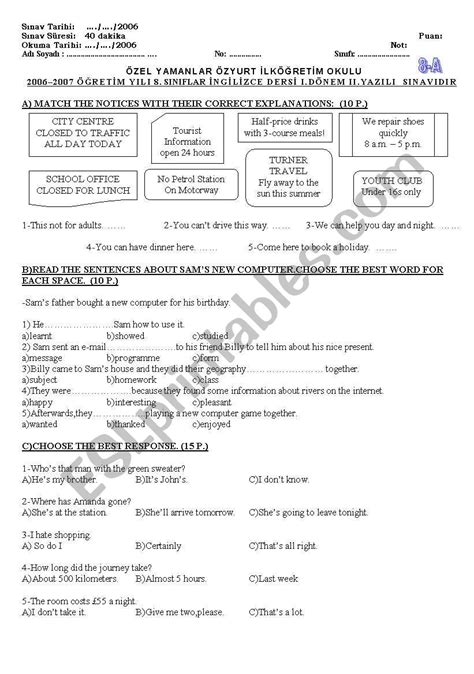 Ket Exam Esl Worksheet By Ybutterfly