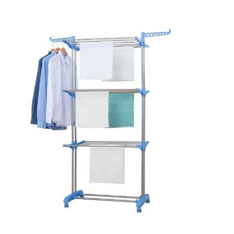 Free Standing Rack Blue Tier Premium Heavy Duty Stainless Steel