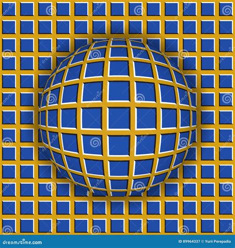 Ball Optical Illusion Clipart. Optical Illusion Of Movement. A Sphere ...