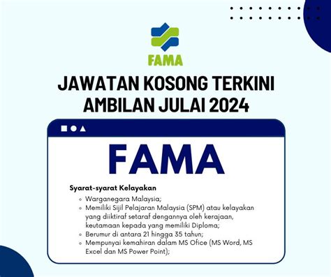 Jawatan Kosong Fama Ambilan Julai