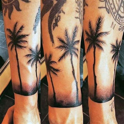 Palm Tree Sleeve Tattoo Printable Calendars AT A GLANCE