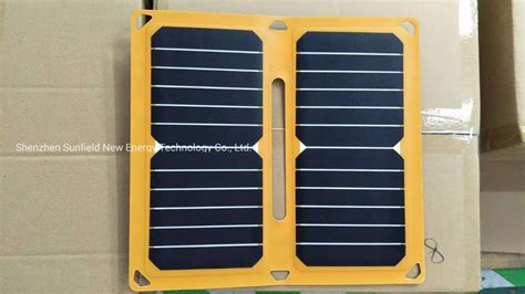 Portable Folding Etfe 14w 5v Solar Panel Charger With 5v Usb Port For Powerbank Laptop