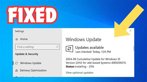 Fix Kb5039211 Update Not Installing In Windows 10 Youtube