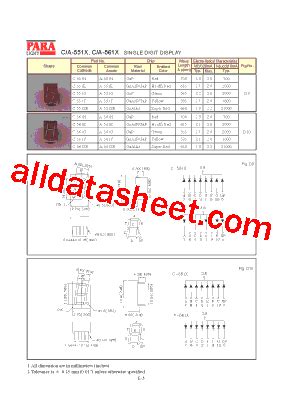 A 551SR Datasheet PDF List Of Unclassifed Manufacturers