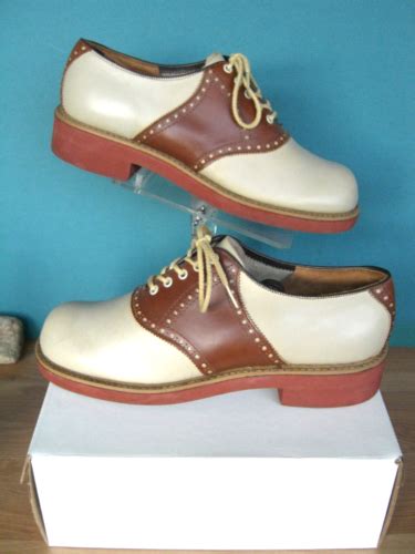 Authentic 70s Vintage Bass Saddle Shoes Mens 10d Ebay