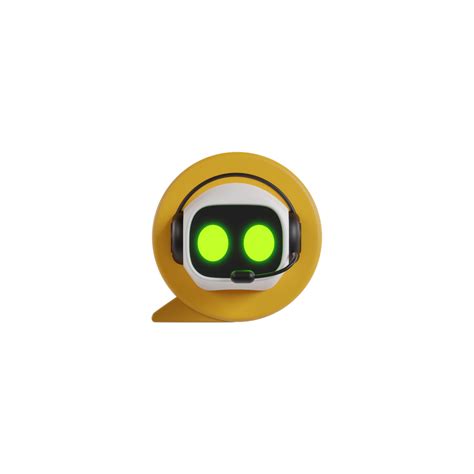 3d Isolated Customer Service Robot Icon 11125405 PNG